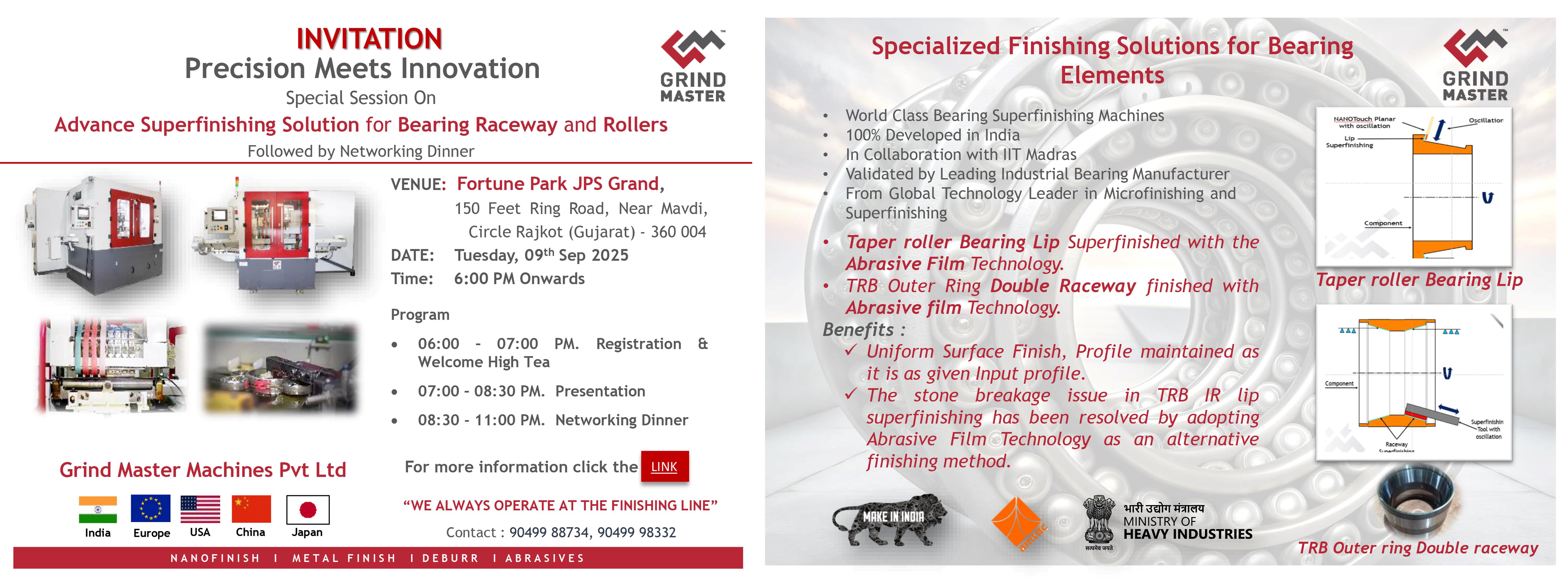 Advance Superfinishing Solution For Bearing Raceway and Rollers